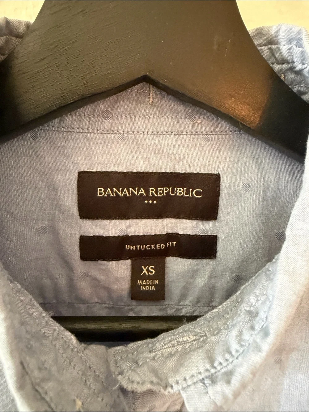 Banana Republic Untucked Fit Blue Button Down